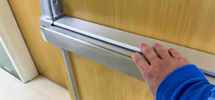 Installing a Push Bar on a Door Palatine
